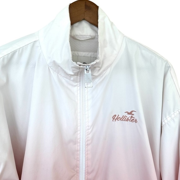 Hollister windbreaker jacket, dolman sleeves, oversized fit, high-low hem - Picture 3 of 15